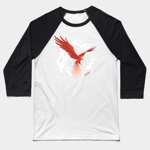 Flying phoenix Baseball T-Shirt by PG